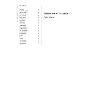 Fanfare for an Occasion